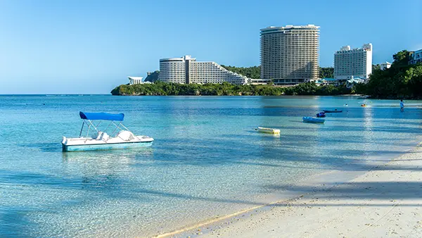 괌 투몬 비치 일몰