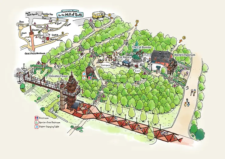 귀를 기울이면에 등장하는 앤티크 샵 지구옥 건물 전경