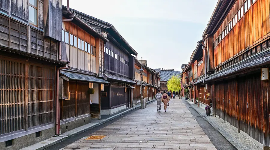 전통 찻집 거리 히가시 차야