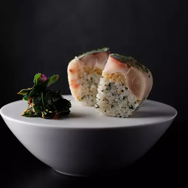 Japanese Sushi chef serving omakase in Ginza, Tokyo