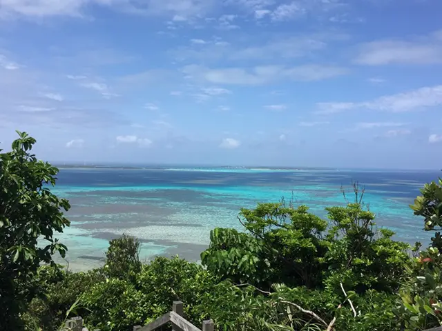 오키나와 이시가키/미야코지마 렌터카 예약 팁 및 스노클링 포인트 2 Driving rental car on coastal road in Okinawa Japan