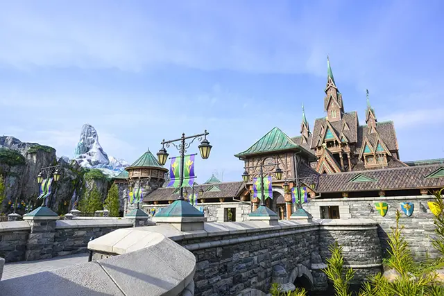 Arendelle Castle from Frozen at DisneySea Fantasy Springs