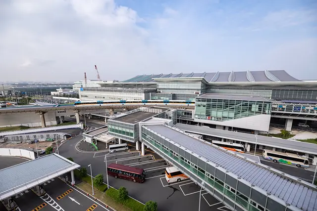 Haneda Airport Terminal 3 Edo Koji shopping street at night