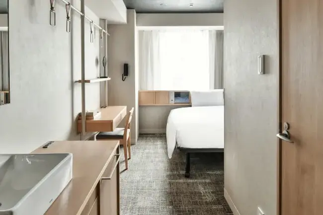 Ref 에히메현 마쓰야마시 by Vessel Hotels 침대