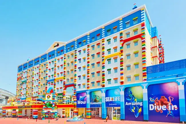 레고랜드 재팬 호텔 외관과 파크 인접 위치