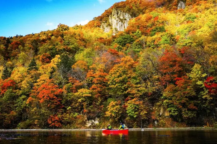 맑은 물이 흐르는 토요히라 강