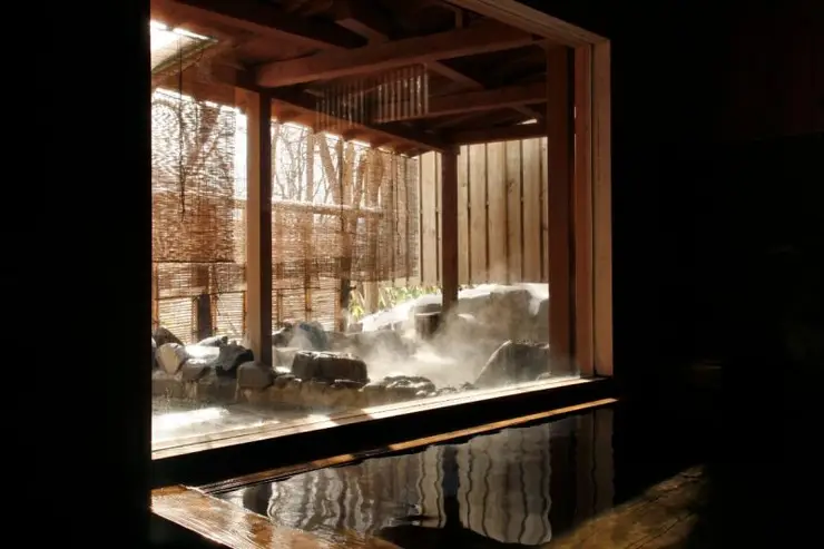 온천 식당 내부 인테리어