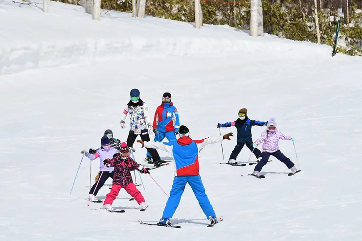 파우더 스노 라이딩 현장