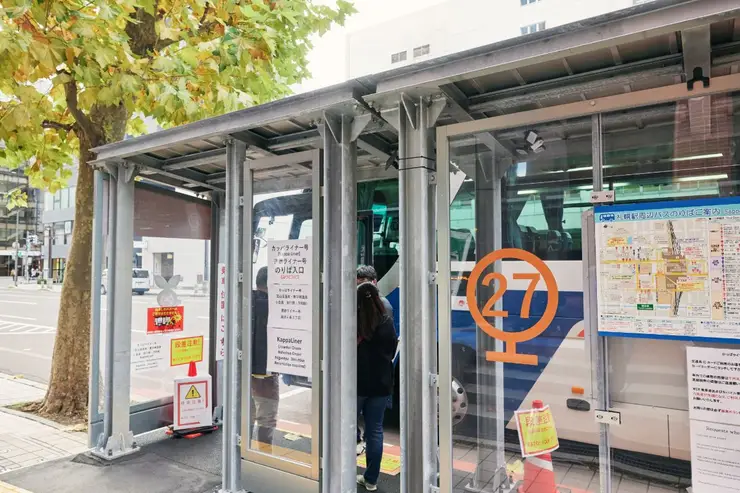 눈 덮인 나무들이 늘어선 슬로프