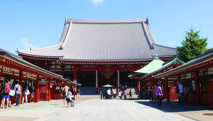 아사쿠사 센소지 가미나리몬 전경 - 붉은 등불 아래 도쿄의 1400년 역사가 숨 쉰다