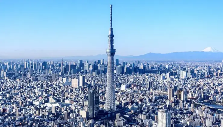 도쿄 스카이트리의 선셋 조망 - 신바시라 제이신 공법이 지키는 도쿄의 최고층 뷰