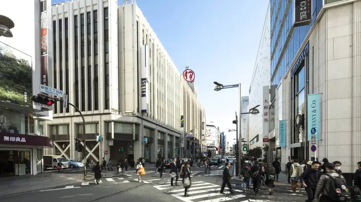 신주쿠 서쪽 마천루 거리 야경 - 단게 겐조가 설계한 도쿄의 상징 도청사 전경