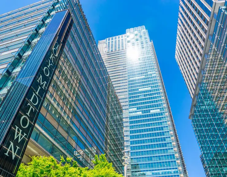 도쿄 미드타운 - 도심 속 풍부한 녹지와 조경 설계의 조화