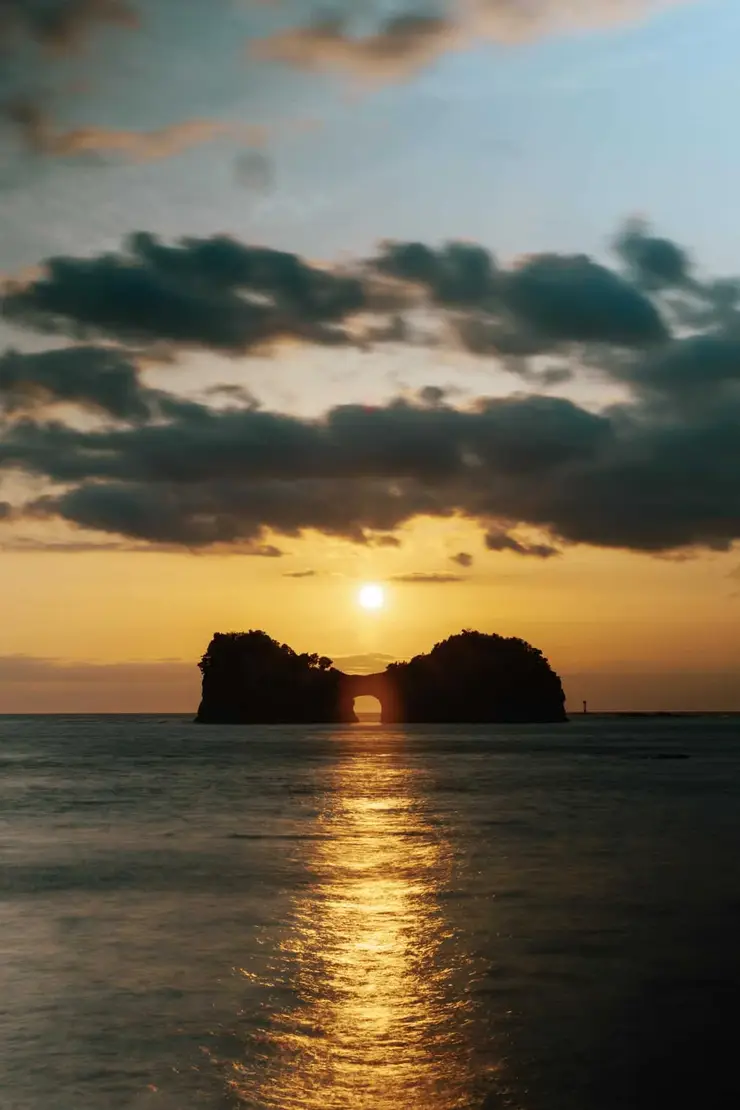 시라하마 엔게츠토 선셋 풍경
