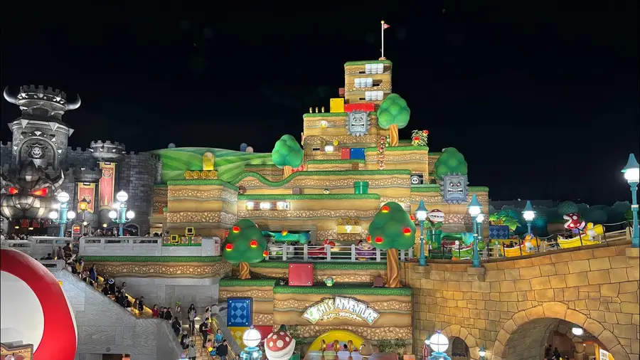 USJ 익스프레스 패스 및 대기 시간 단축을 위한 테마파크 내부 전경